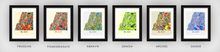 Load image into Gallery viewer, Tel Aviv Map Print - Full Color Map Poster