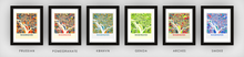 Load image into Gallery viewer, Washington Map Print - Full Color Map Poster