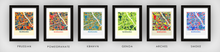 Load image into Gallery viewer, Warsaw Map Print - Full Color Map Poster