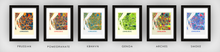 Load image into Gallery viewer, Longueuil Quebec Map Print - Full Color Map Poster