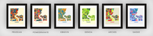 Load image into Gallery viewer, Lagos Map Print - Full Color Map Poster
