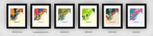 Load image into Gallery viewer, Monaco Map Print - Full Color Map Poster