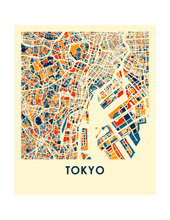 Load image into Gallery viewer, Tokyo Map Print - Full Color Map Poster
