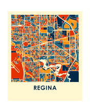 Load image into Gallery viewer, Regina Map Print - Full Color Map Poster