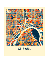 Load image into Gallery viewer, St Paul Map Print - Full Color Map Poster