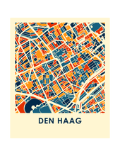 Load image into Gallery viewer, The Hague Map Print - Full Color Map Poster