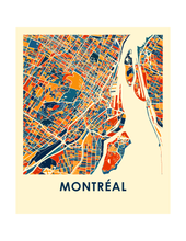 Load image into Gallery viewer, Montreal Map Print - Full Color Map Poster