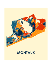 Load image into Gallery viewer, Montauk Map Print - Full Color Map Poster