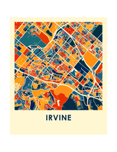 Load image into Gallery viewer, Irvine Map Print - Full Color Map Poster