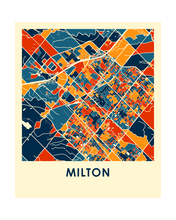 Charger l'image dans la galerie, Affiche cartographique de Milton Ontario - Style Chroma