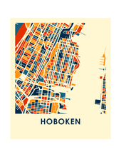 Load image into Gallery viewer, Hoboken Map Print - Full Color Map Poster