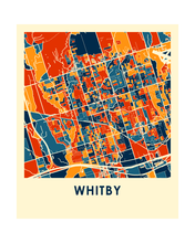 Load image into Gallery viewer, Whitby Ontario Map Print - Full Color Map Poster
