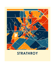 Load image into Gallery viewer, Strathroy ON Map Print - Full Color Map Poster
