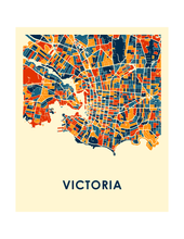Load image into Gallery viewer, Victoria Map Print - Full Color Map Poster