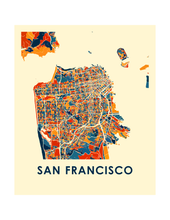 Load image into Gallery viewer, San Francisco Map Print - Full Color Map Poster