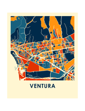 Load image into Gallery viewer, Ventura Map Print - Full Color Map Poster