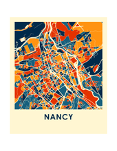Load image into Gallery viewer, Nancy Map Print - Full Color Map Poster