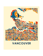 Load image into Gallery viewer, Vancouver Map Print - Full Color Map Poster