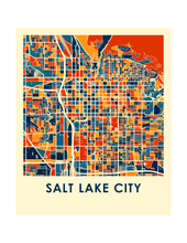 Load image into Gallery viewer, Salt Lake City Map Print - Full Color Map Poster