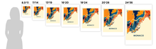 Load image into Gallery viewer, Monaco Map Print - Full Color Map Poster