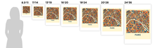 Load image into Gallery viewer, Paris Map Print - Full Color Map Poster