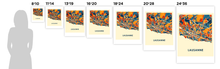 Load image into Gallery viewer, Lausanne Map Print - Full Color Map Poster