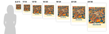 Load image into Gallery viewer, Rochester Map Print - Full Color Map Poster
