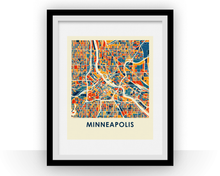 Charger l'image dans la galerie, Minneapolis Map Print - Full Color Map Poster