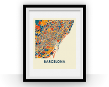 Charger l'image dans la galerie, Barcelona Map Print - Full Color Map Poster