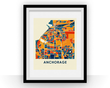 Charger l'image dans la galerie, Anchorage Map Print - Full Color Map Poster