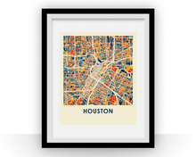 Load image into Gallery viewer, Houston Map Print - Full Color Map Poster