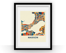 Load image into Gallery viewer, Madison Map Print - Full Color Map Poster
