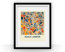 Load image into Gallery viewer, Kuala Lumpur Map Print - Full Color Map Poster
