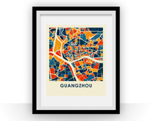 Load image into Gallery viewer, Guangzhou Map Print - Full Color Map Poster