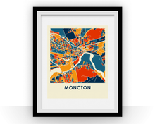 Load image into Gallery viewer, Moncton New Brunswick Map Print - Full Color Map Poster