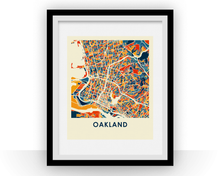 Load image into Gallery viewer, Oakland Map Print - Full Color Map Poster
