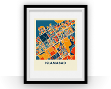 Load image into Gallery viewer, Islamabad Map Print - Full Color Map Poster