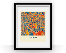 Load image into Gallery viewer, Tucson Map Print - Full Color Map Poster