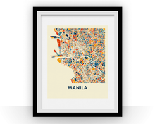 Load image into Gallery viewer, Manila Map Print - Full Color Map Poster