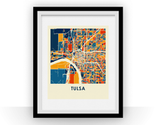 Load image into Gallery viewer, Tulsa Map Print - Full Color Map Poster