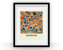Load image into Gallery viewer, Markham Ontario Map Print - Full Color Map Poster