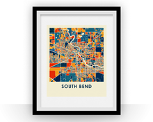 Load image into Gallery viewer, South Bend Map Print - Full Color Map Poster