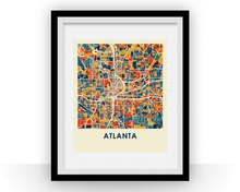 Charger l'image dans la galerie, Atlanta Map Print - Full Color Map Poster