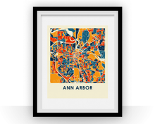 Charger l'image dans la galerie, Affiche cartographique de Ann Arbor - Style Chroma