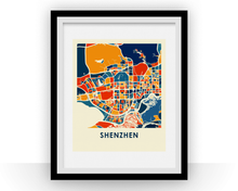 Load image into Gallery viewer, Shenzhen Map Print - Full Color Map Poster