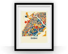 Charger l'image dans la galerie, Dubai Map Print - Full Color Map Poster