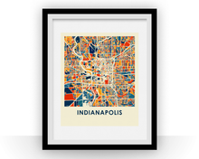 Load image into Gallery viewer, Indianapolis Map Print - Full Color Map Poster