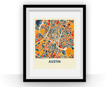 Charger l'image dans la galerie, Austin Map Print - Full Color Map Poster