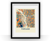 Load image into Gallery viewer, Portland Map Print - Full Color Map Poster