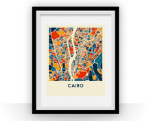 Charger l'image dans la galerie, Cairo Map Print - Full Color Map Poster
